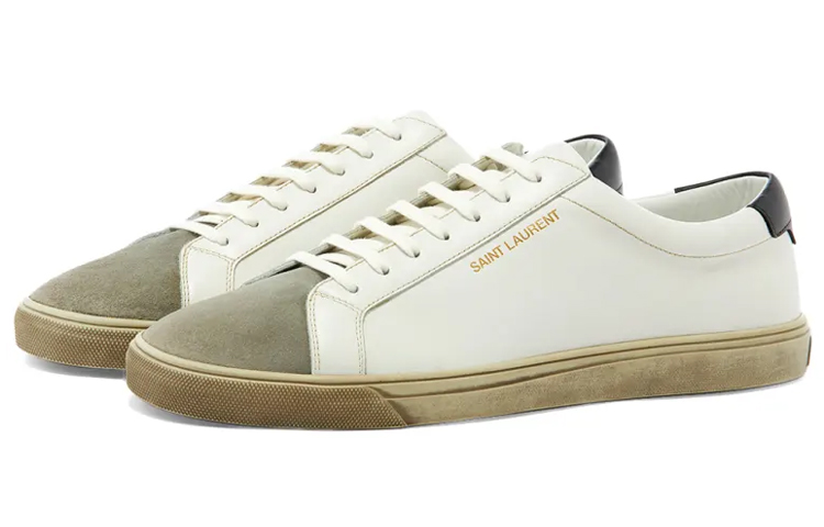 Order Saint Laurent Andy Low 'Envejecido - Blanco Negro' 605963-0ZS90-9668