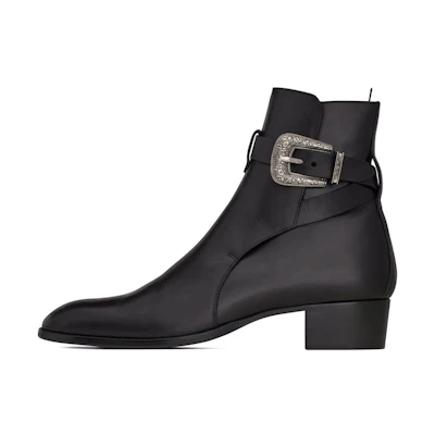 Saint Laurent Ankle Boot 'Black Side Buckle'