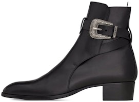 Saint Laurent Ankle Boot 'Black Side Buckle' 68830228N001000 Saint Laurent Ankle Boot 'Black Side Buckle' 68830228N001000