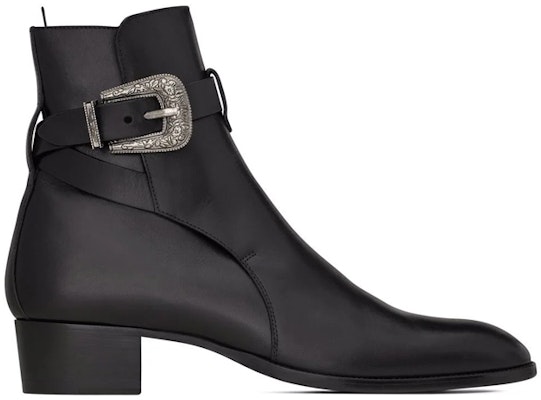 Bota Tobillera Saint Laurent 'Negra con Hebilla Lateral' 68830228N001000 Order Bota Tobillera Saint Laurent 'Negra con Hebilla Lateral' 68830228N001000