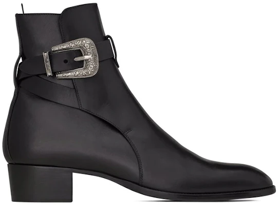 Bota Tobillera Saint Laurent 'Negra con Hebilla Lateral' 68830228N001000 Order Bota Tobillera Saint Laurent 'Negra con Hebilla Lateral' 68830228N001000