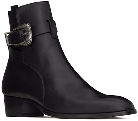 Bota Tobillera Saint Laurent 'Negra con Hebilla Lateral' 68830228N001000 Lookbook Bota Tobillera Saint Laurent 'Negra con Hebilla Lateral' 68830228N001000