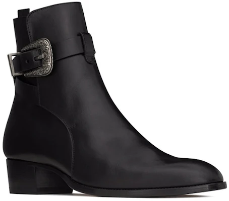 Bota Tobillera Saint Laurent 'Negra con Hebilla Lateral' 68830228N001000 Lookbook Bota Tobillera Saint Laurent 'Negra con Hebilla Lateral' 68830228N001000