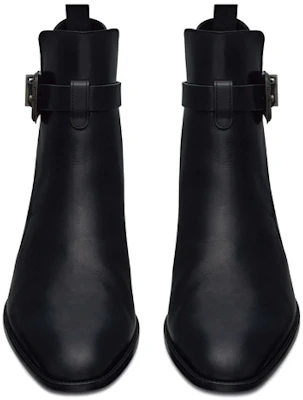 Bota Tobillera Saint Laurent 'Negra con Hebilla Lateral' 68830228N001000 Shop Bota Tobillera Saint Laurent 'Negra con Hebilla Lateral' 68830228N001000