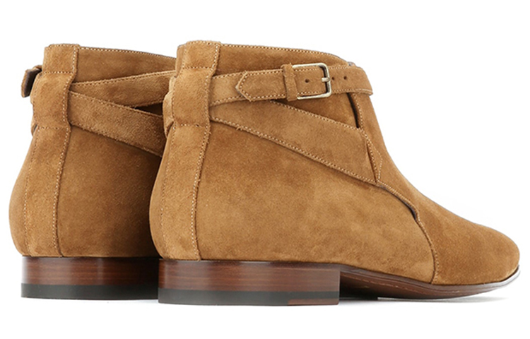 Shop Saint Laurent Ankle Boot 'Khaki Suede' 379762BT3002712