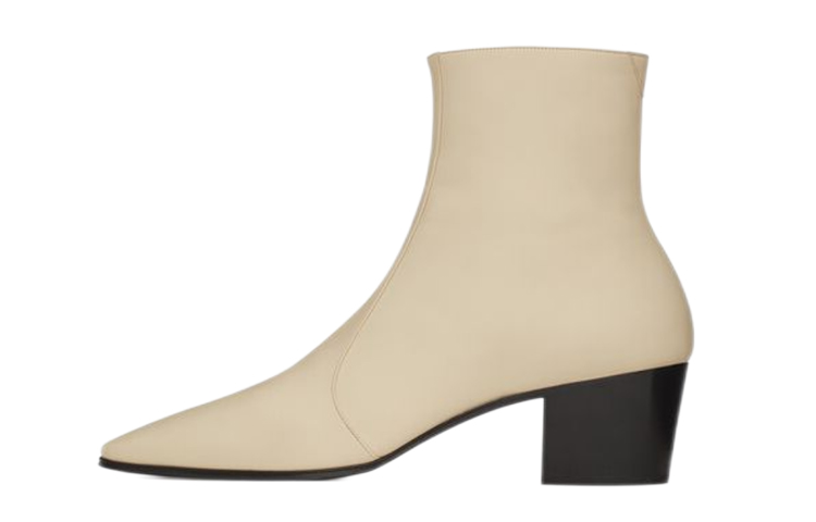 Buy Bota Tobillera Saint Laurent 'Cuero Marrón Claro' 6676201Y8001543