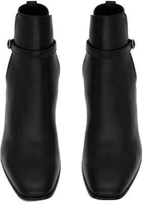 Bota de Tobillo Saint Laurent 'Cuero Liso Negro' 7174521YL001000 Lookbook Bota de Tobillo Saint Laurent 'Cuero Liso Negro' 7174521YL001000