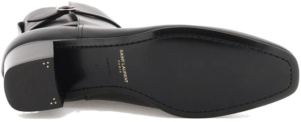 Bota de Tobillo Saint Laurent 'Cuero Liso Negro' 7174521YL001000 Shop Bota de Tobillo Saint Laurent 'Cuero Liso Negro' 7174521YL001000