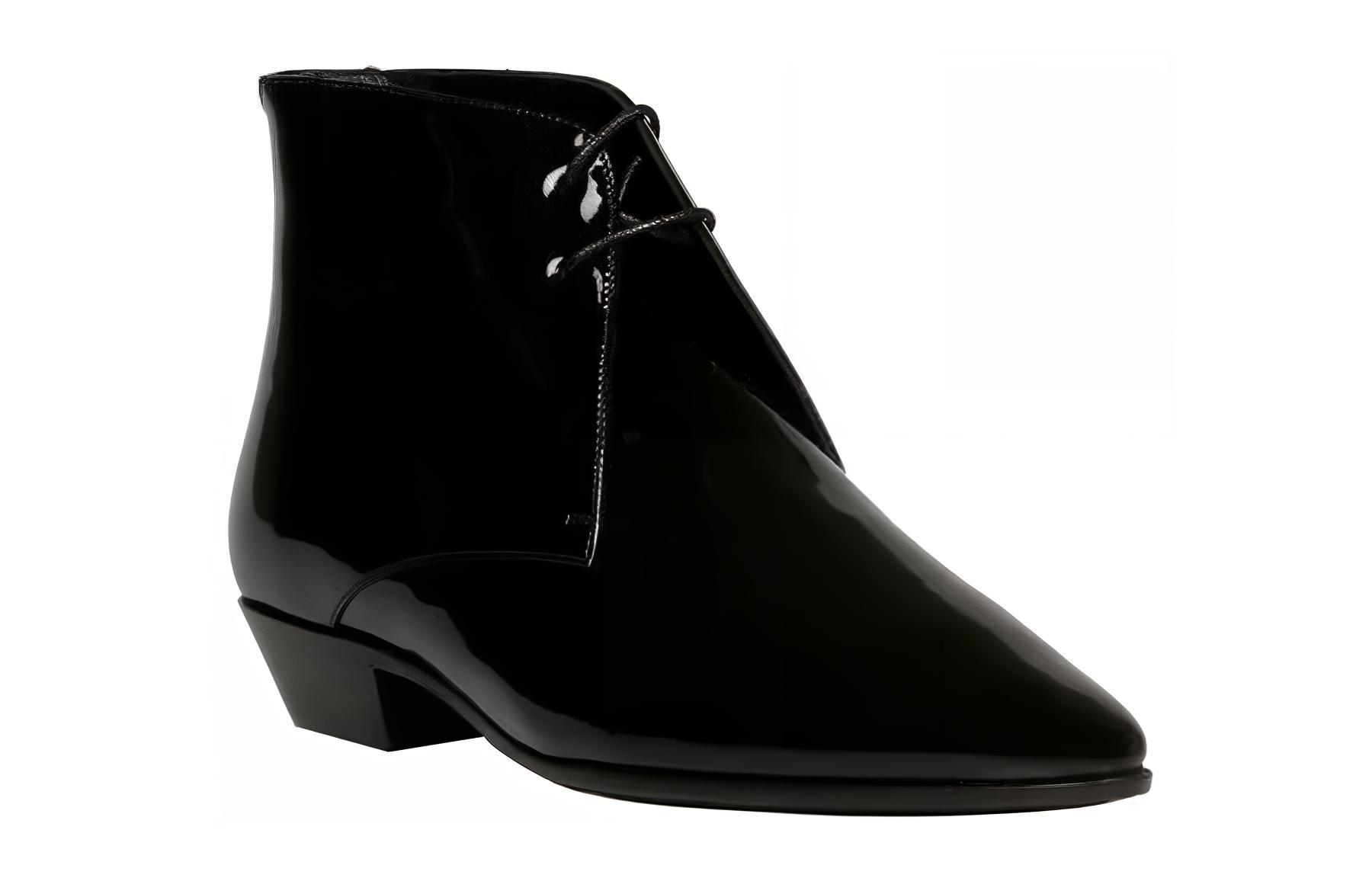 Lookbook Saint Laurent Ankle Boots 'Black Leather' 5818450D5001000