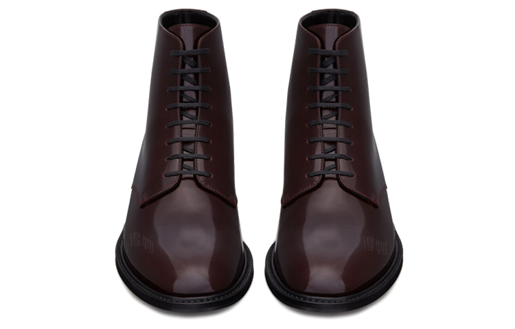 Shop Saint Laurent Army 20 Lace Up Boot 'Burgundy' 6323581YZ006014