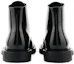 Shop Saint Laurent Army 'Shiny Black Leather Lace-Up Ankle Boots' 632364AAAS61000