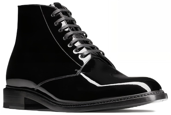 Saint Laurent Army Boot 'Black Patent Leather' 7547061TV001000 Lookbook Saint Laurent Army Boot 'Black Patent Leather' 7547061TV001000