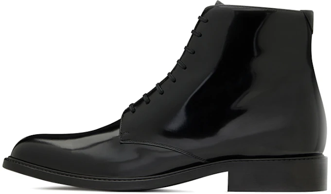 Saint Laurent Army Lace-Up Patent Ankle Boots 'Black' 6323581YZ001000 Buy Saint Laurent Army Lace-Up Patent Ankle Boots 'Black' 6323581YZ001000