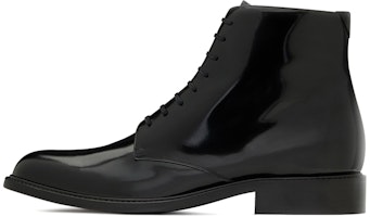 Saint Laurent Army Lace-Up Patent Ankle Boots 'Black' 6323581YZ001000 Saint Laurent Army Lace-Up Patent Ankle Boots 'Black' 6323581YZ001000