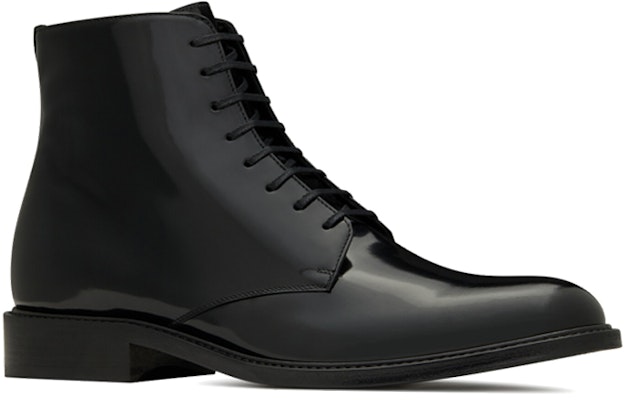 Saint Laurent Army Lace-Up Patent Ankle Boots 'Black' 6323581YZ001000 Lookbook Saint Laurent Army Lace-Up Patent Ankle Boots 'Black' 6323581YZ001000
