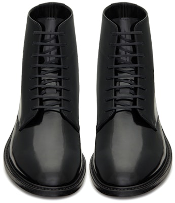 생 로랑 블랙 아미 레이스업 앵클 부츠 6323581YZ001000 Shop 생 로랑 블랙 아미 레이스업 앵클 부츠 6323581YZ001000