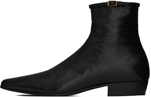 Saint Laurent Arsun 'Black Patent Leather Buckled Boot' 73171625N001000 Saint Laurent Arsun 'Black Patent Leather Buckled Boot' 73171625N001000