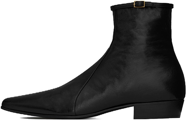 Saint Laurent Arsun 'Black Patent Leather Buckled Boot' 73171625N001000 Buy Saint Laurent Arsun 'Black Patent Leather Buckled Boot' 73171625N001000