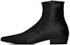 Saint Laurent Arsun 'But Hitam Kulit Berkilo dengan Gesper' 73171625N001000