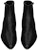 Saint Laurent Arsun 'But Hitam Kulit Berkilo dengan Gesper' 73171625N001000