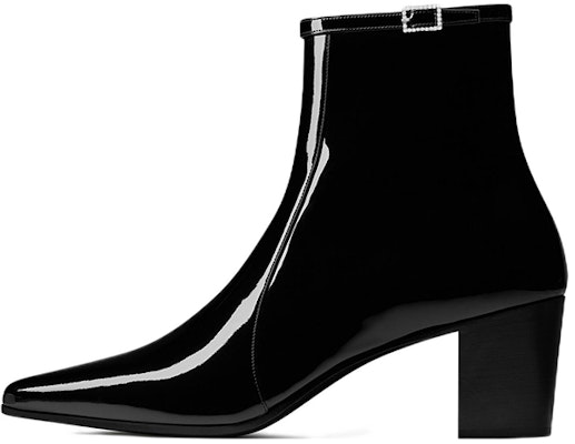 Saint Laurent Arsun Boot 'Black Patent Crystal Buckle' 7357581TV001000 Buy Saint Laurent Arsun Boot 'Black Patent Crystal Buckle' 7357581TV001000