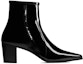 Order But Kasut Saint Laurent Arsun 'Kristal Gesper Hitam Berkilat' 7357581TV001000