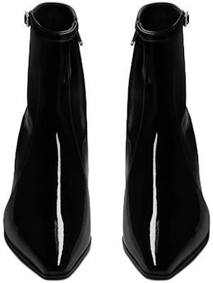 Saint Laurent Arsun Boot 'Black Patent Crystal Buckle' 7357581TV001000 Shop Saint Laurent Arsun Boot 'Black Patent Crystal Buckle' 7357581TV001000