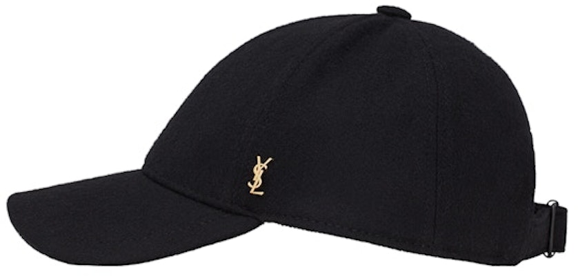 Saint Laurent Baseball Cap Cassandre In Felt Black Buy Saint Laurent Baseball Cap Cassandre In Felt Black