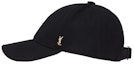 Buy Saint Laurent Baseball Cap Cassandre In Felt Black