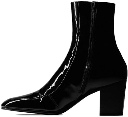 Saint Laurent Beau Boots 'Black Patent Leather Zip' 713137AAA4Q1000 Buy Saint Laurent Beau Boots 'Black Patent Leather Zip' 713137AAA4Q1000