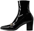 Buy Saint Laurent Beau Patent Square Toe Fashion Ankle Boots 'Black' 709468AAA4U1000