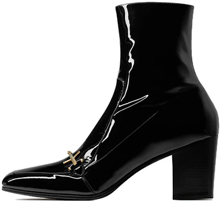 Saint Laurent Stivali Moda Punta Quadrata Vernice ''Neri'' 709468AAA4U1000 Buy Saint Laurent Stivali Moda Punta Quadrata Vernice ''Neri'' 709468AAA4U1000