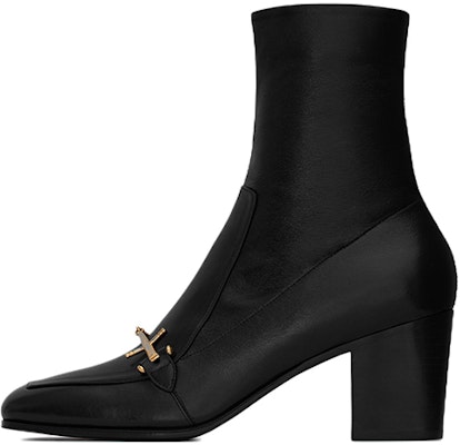 Saint Laurent Beau Short Boots 'Metal Buckle Black' 70946825NCC1000 Buy Saint Laurent Beau Short Boots 'Metal Buckle Black' 70946825NCC1000