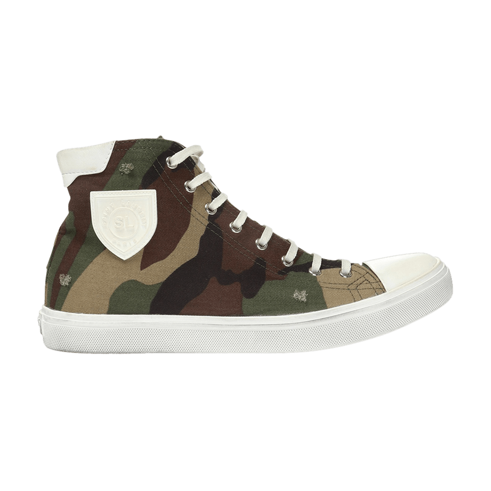 Buy Saint Laurent Bedford High 'Camo' Pria Wanita Sneakers Kamuflase 588275-1IR10-2193