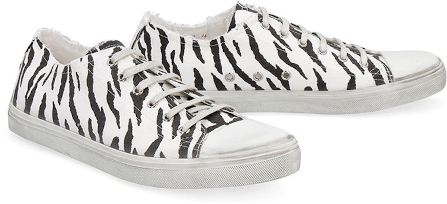 Saint Laurent Bedford Baskets ''Imprimé Zèbre'' 602462-1OD00-9074 Lookbook Saint Laurent Bedford Baskets ''Imprimé Zèbre'' 602462-1OD00-9074