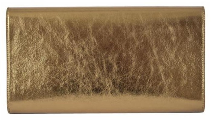 Saint Laurent Belle de Jour Clutch Besar Emas Metalik Order Saint Laurent Belle de Jour Clutch Besar Emas Metalik