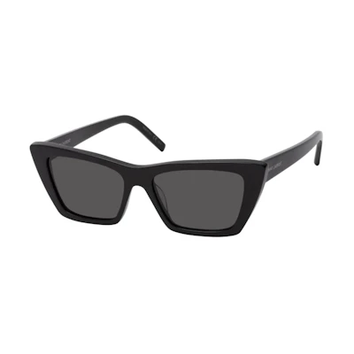 SAINT LAURENT Black Acetate Butterfly Sunglasses Unisex Fashion Style SL276-MICA-001