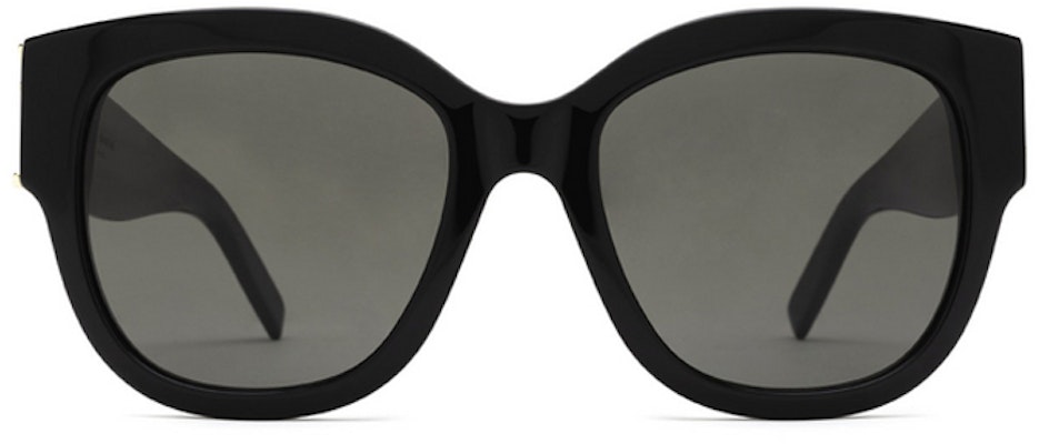 SAINT LAURENT Black Acetate Square Sunglasses Unisex Couple Style SLM95/F-001 Lookbook SAINT LAURENT Black Acetate Square Sunglasses Unisex Couple Style SLM95/F-001