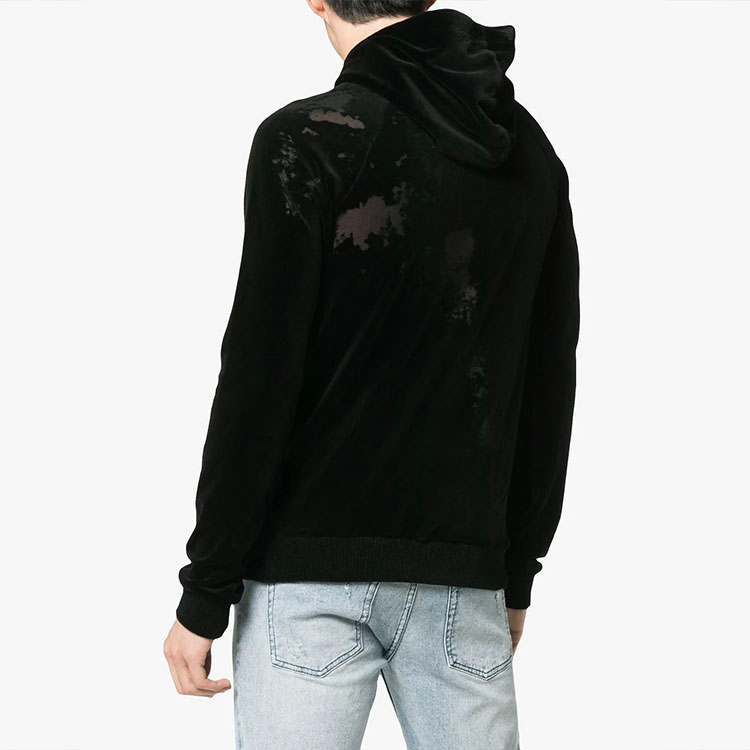 Purchase SAINT LAURENT Black Cotton Hooded Sweatshirt 525787YB2WR1000
