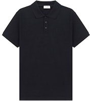 SAINT LAURENT Black Embroidered Logo Short-Sleeve Polo Shirt 554052YB2OC1000 SAINT LAURENT Black Embroidered Logo Short-Sleeve Polo Shirt 554052YB2OC1000
