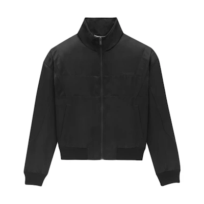 Saint Laurent Black Embroidered Logo Zip-Up Jacket 779952Y2D601000
