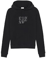 Saint Laurent Black Hoodie with Letter Logo Print 529627YB2VI1049 Saint Laurent Black Hoodie with Letter Logo Print 529627YB2VI1049