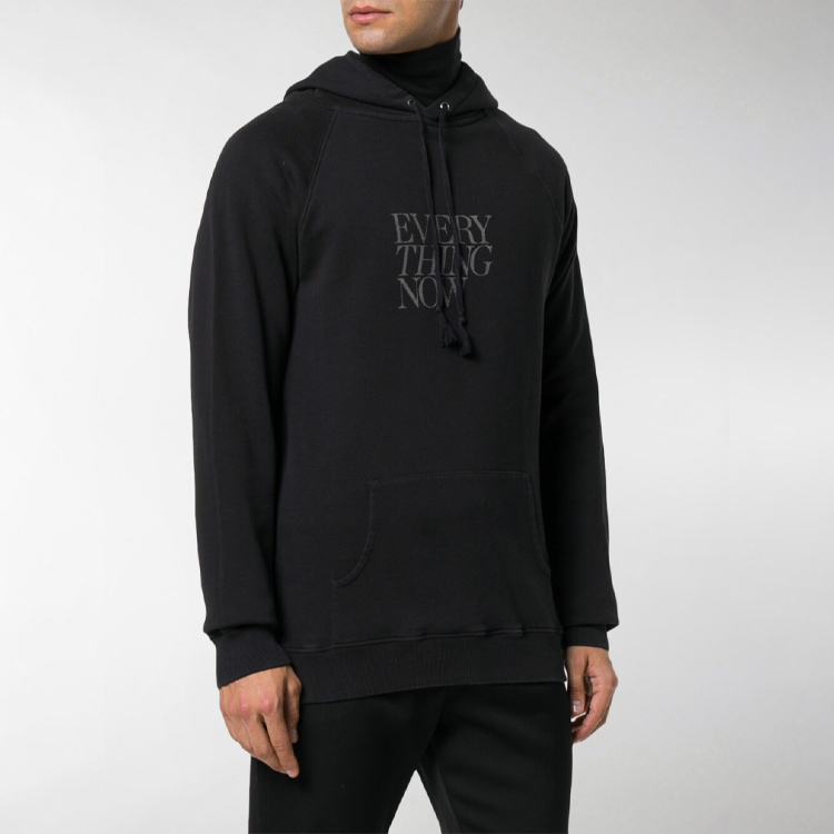Purchase Saint Laurent Black Hoodie with Letter Logo Print 529627YB2VI1049