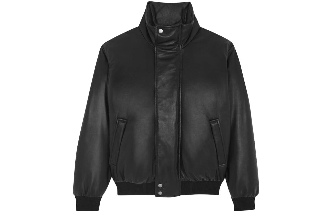 Saint Laurent Black Lambskin Leather Jacket 705974YC2MS1000