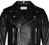 Details for SAINT LAURENT Black Leather Biker Jacket with Zipper. 484284YC2NI1000