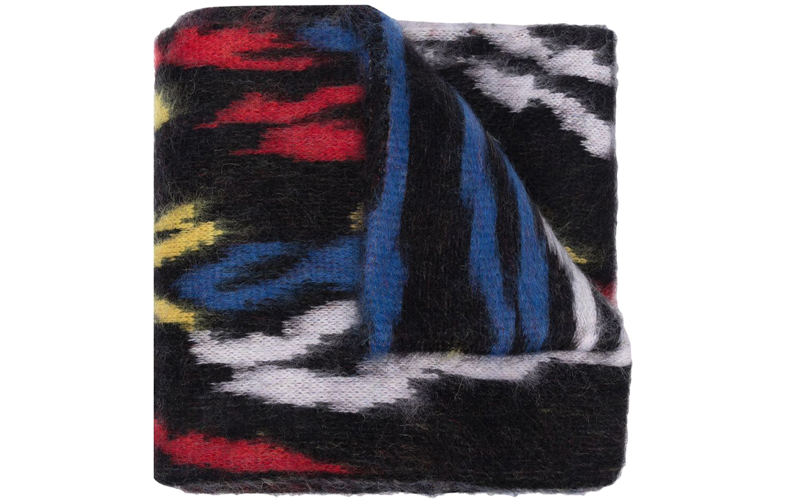 Order 聖羅蘭黑色豹紋混紡圍巾 6687713YH351088