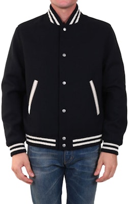 サンローラン ブラック レタープリント シングルブレスト カジュアルジャケット. 625918Y180W1000 Shop サンローラン ブラック レタープリント シングルブレスト カジュアルジャケット. 625918Y180W1000