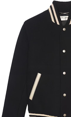 サンローラン ブラック レタープリント シングルブレスト カジュアルジャケット. 625918Y180W1000 Sizing サンローラン ブラック レタープリント シングルブレスト カジュアルジャケット. 625918Y180W1000