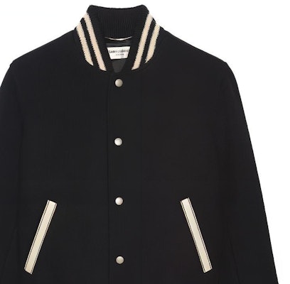 サンローラン ブラック レタープリント シングルブレスト カジュアルジャケット. 625918Y180W1000 Cheap サンローラン ブラック レタープリント シングルブレスト カジュアルジャケット. 625918Y180W1000