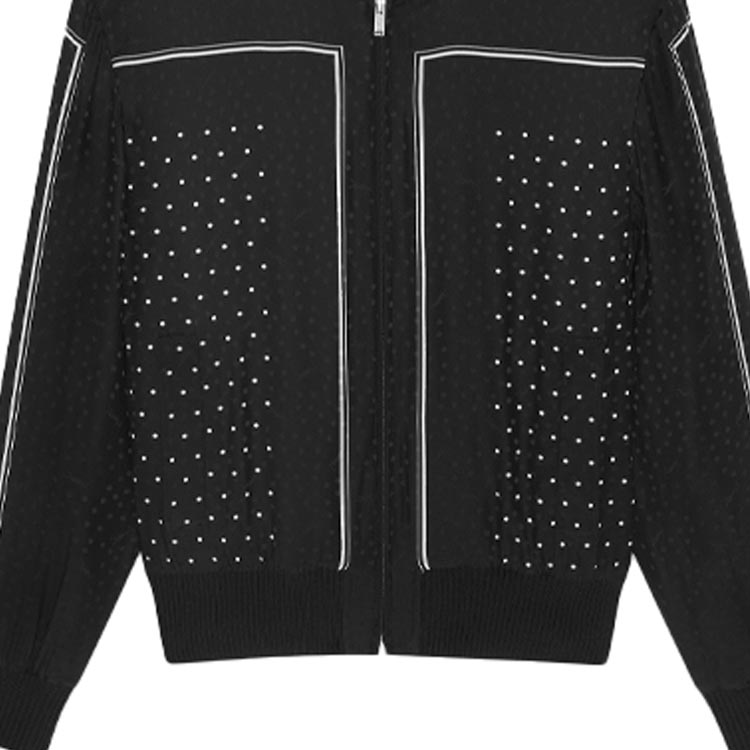 Sizing SAINT LAURENT Jaket Cetak Logo Hitam Polka Dot 663529Y2D711095
